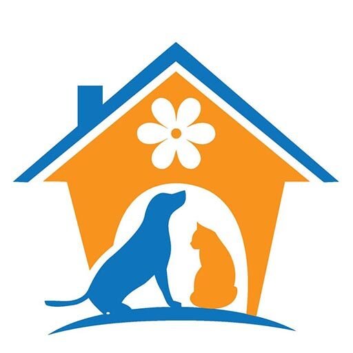 House and Hound Dog Walkers Logo